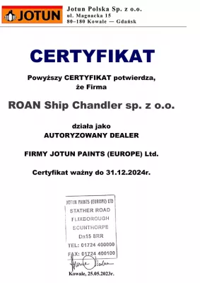 roan-certyfikat-dealer